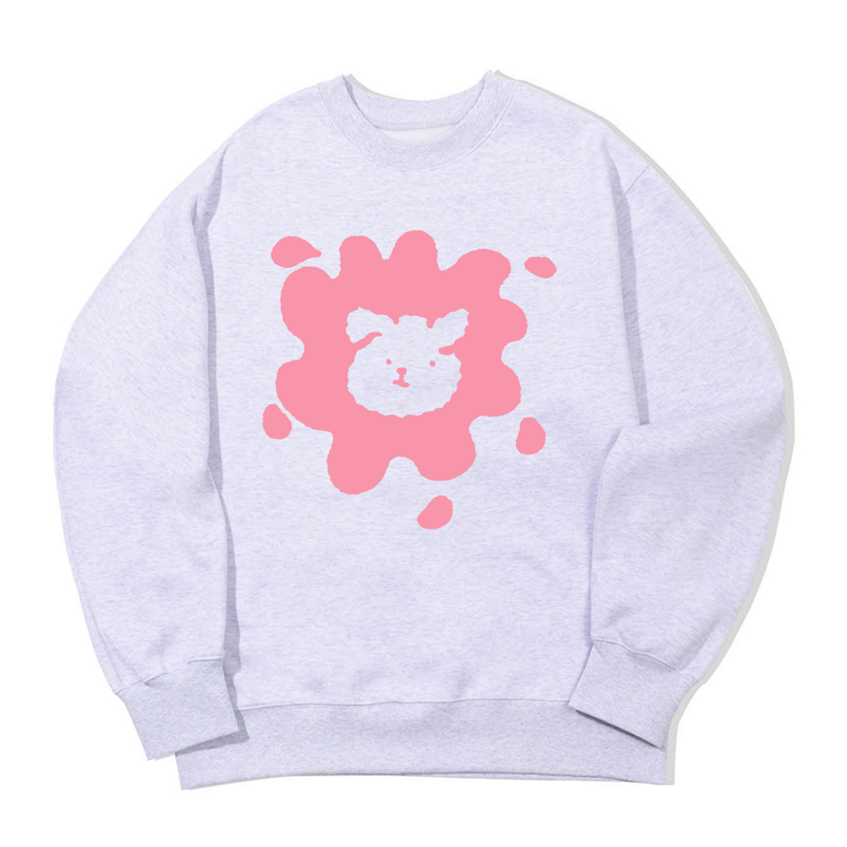 어썸어스(AWESOMEUS) CUTE PINK PUPPY SWEAT SHIRTS_3 COLOR