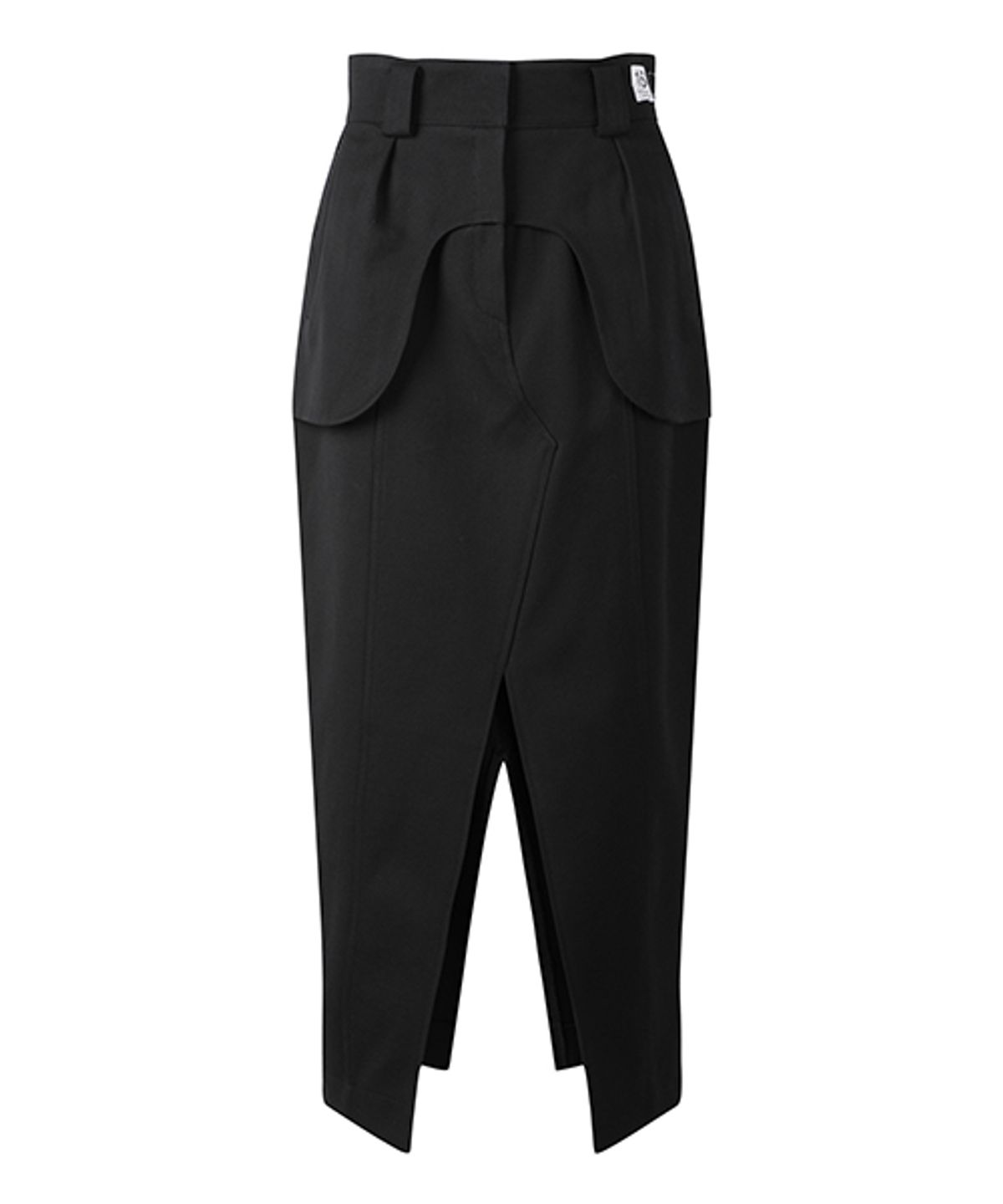 래코드(RECODE) Pants Detail Long Skirt_RQKAA24532BKX