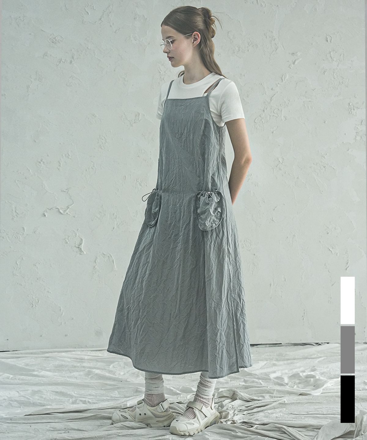 어반드레스(AVANDRESS) Wrinkle Wrinkles Onepiece - 3COL