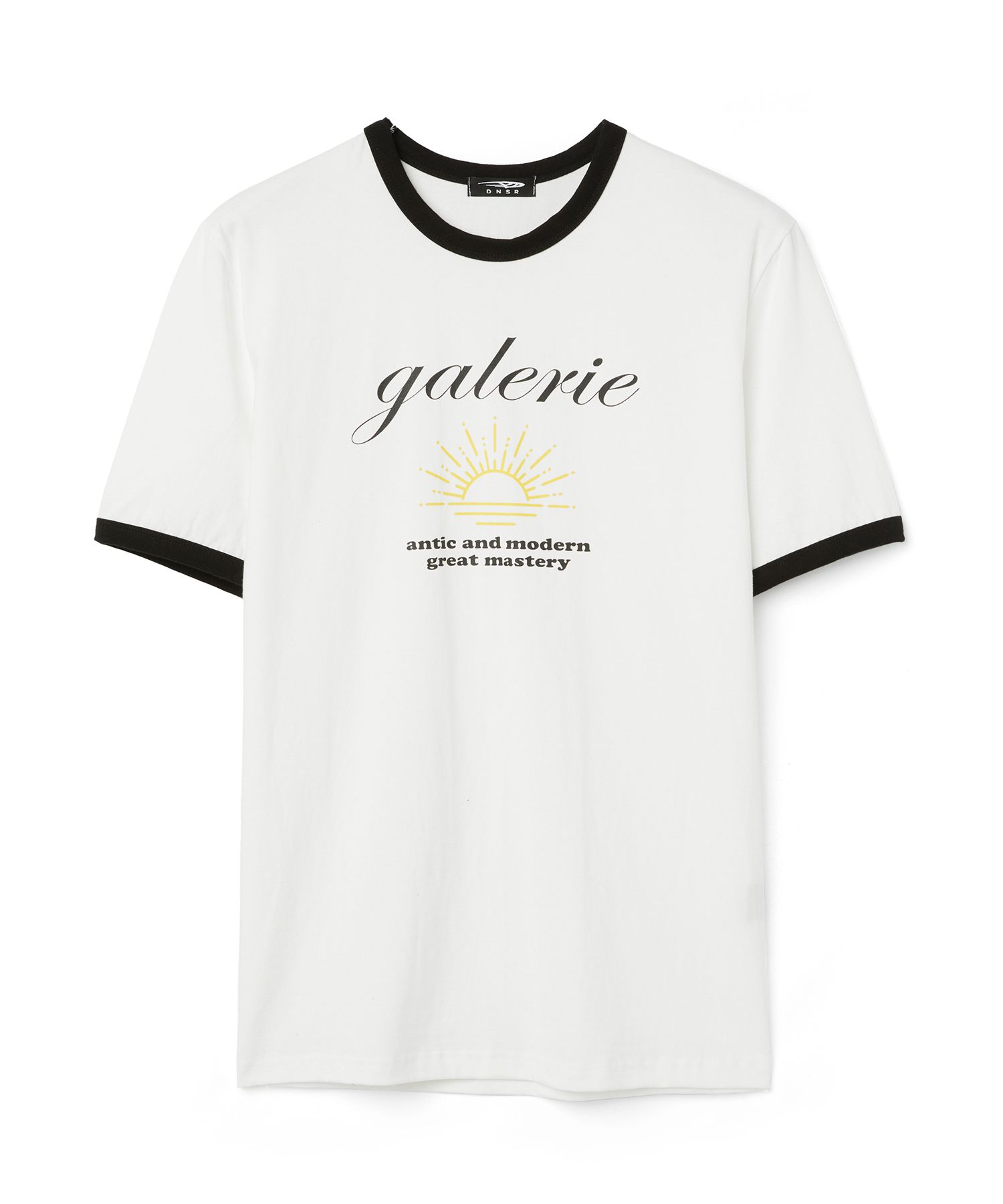 【DNSR】Sunset half ringer t-shirts MUSINSA | DNSR Sunset Half Ringer T-Shirt White