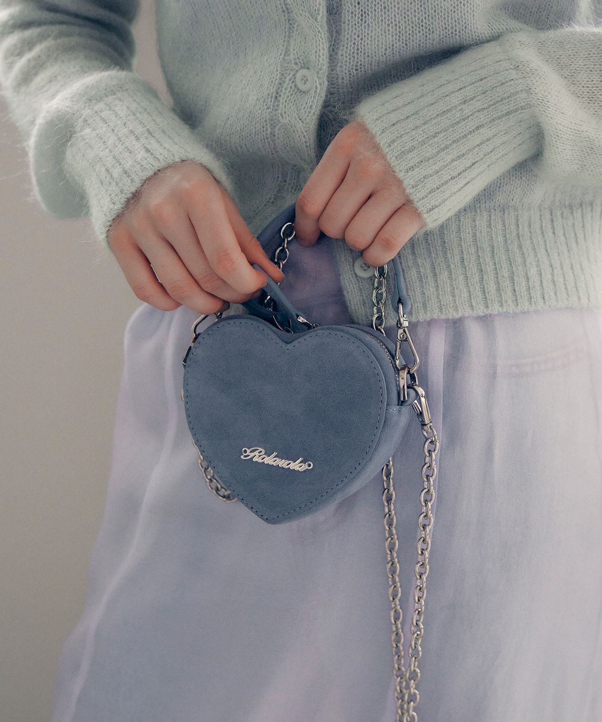 로라로라(ROLAROLA) ROLA HEART MINI BAG BLUE