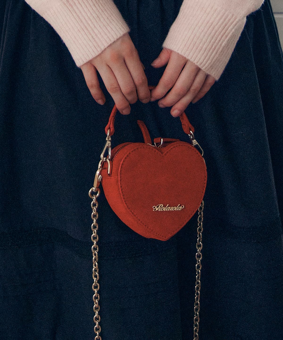 로라로라(ROLAROLA) ROLA HEART MINI BAG RED