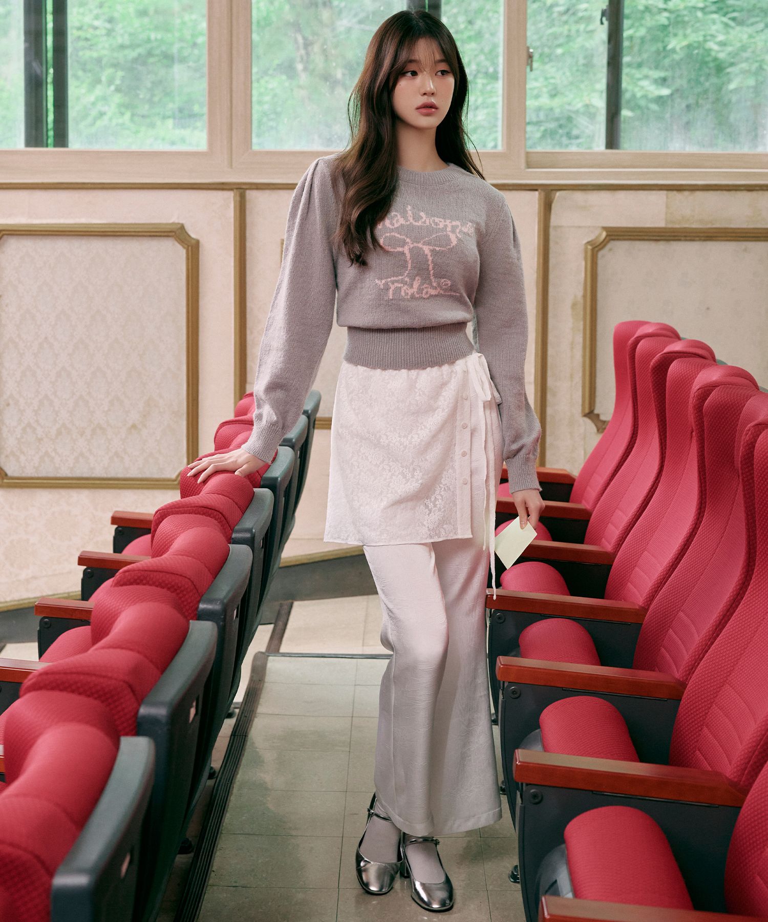 ROLAROLA★大人気★LACE LAYERED PANTS MUSINSA | ROLAROLA LACE LAYERED PANTS WHITE