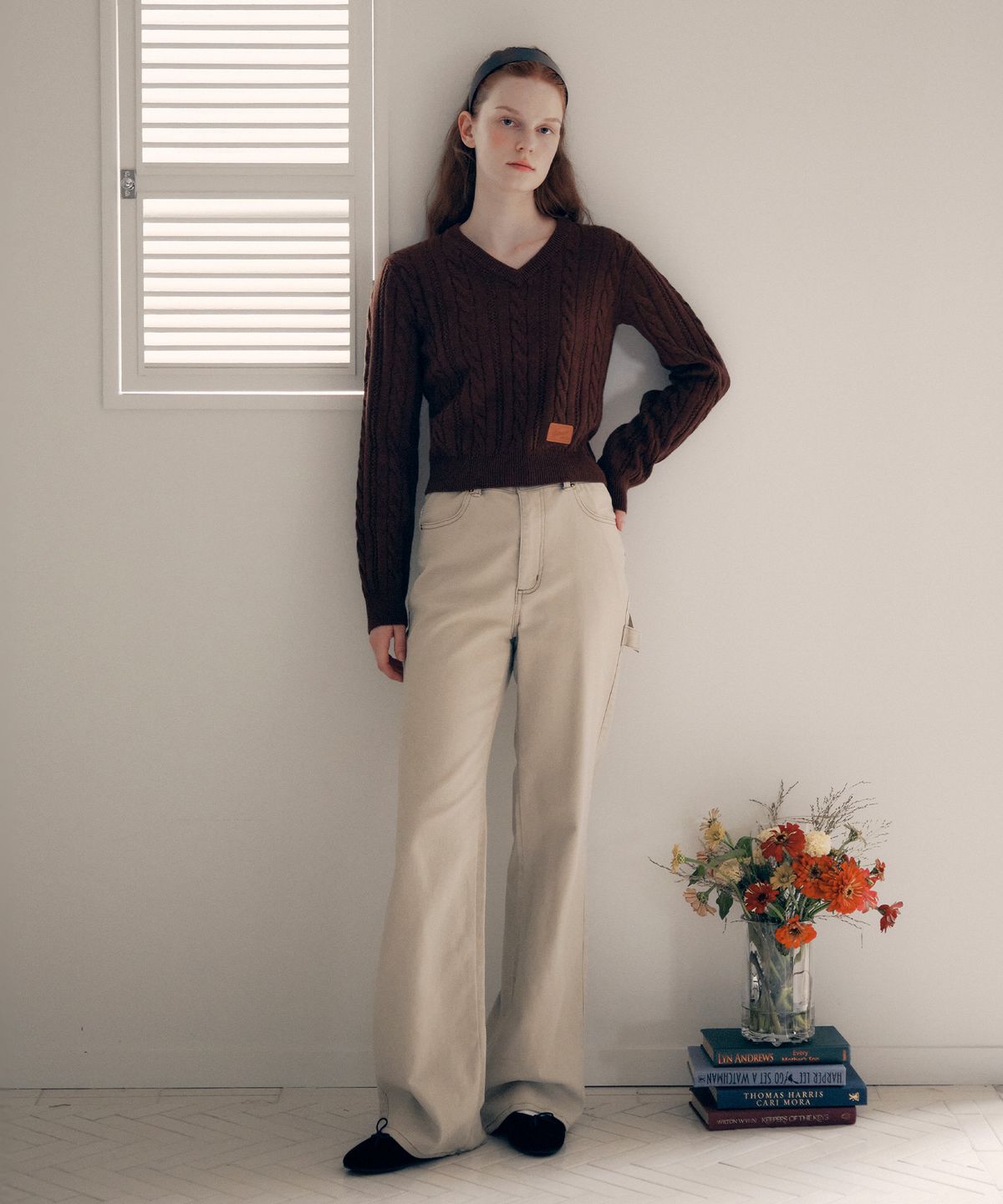 로라로라(ROLAROLA) POCKET CARPENTER DENIM PANTS BEIGE