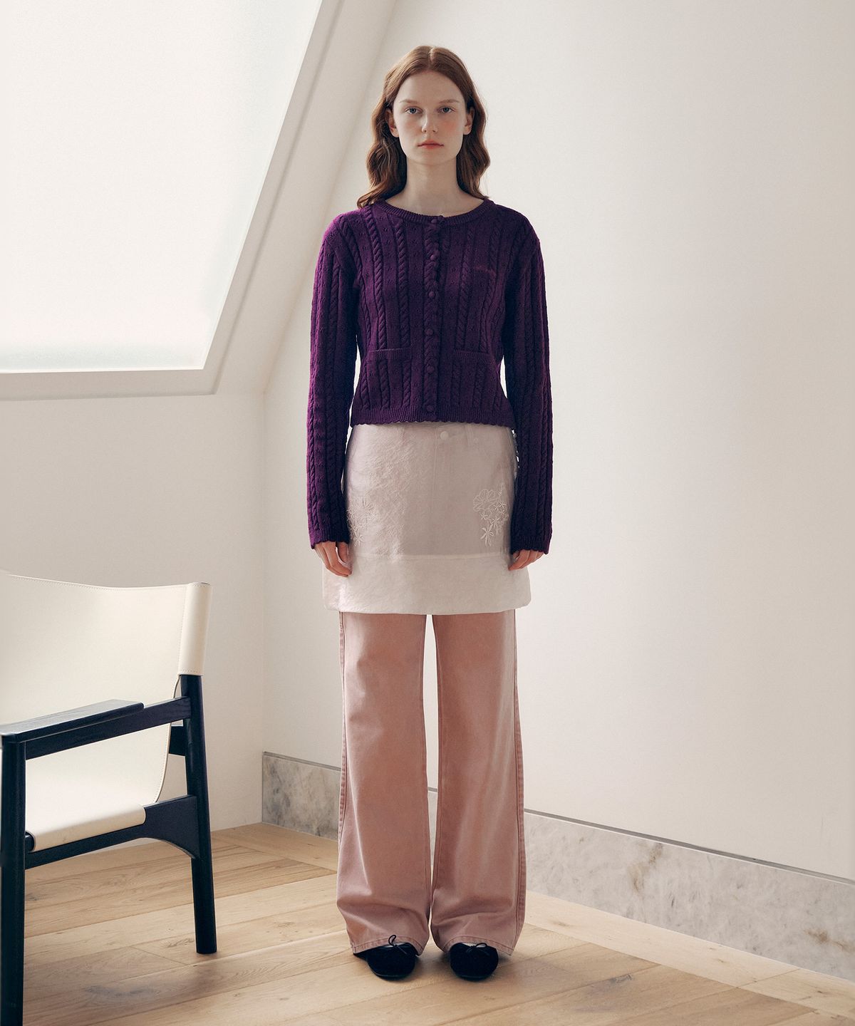 로라로라(ROLAROLA) POCKET CARPENTER DENIM PANTS PINK