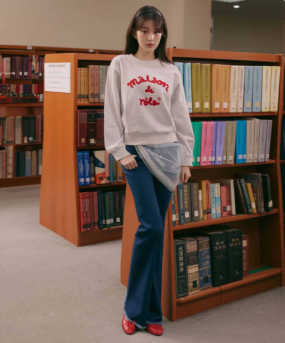 로라로라(ROLAROLA) ROLA BOOTS CUT DENIM BLUE