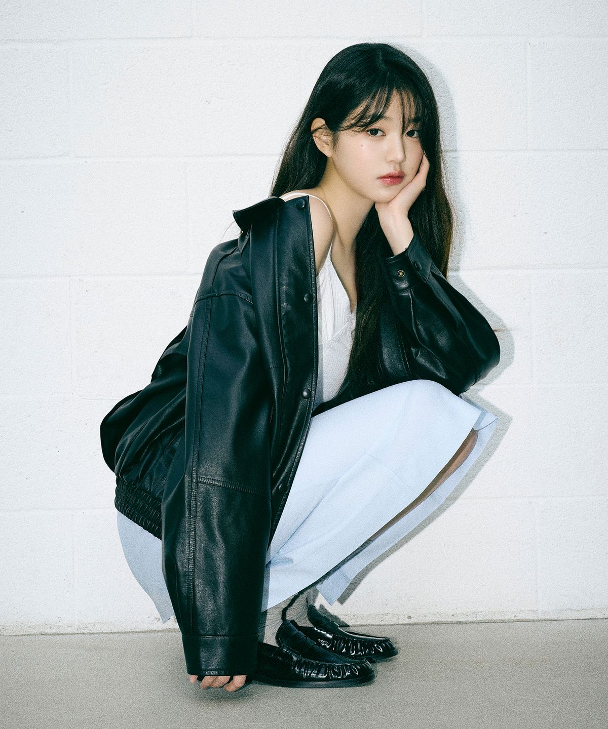 로라로라(ROLAROLA) VINTAGE LEATHER BLOUSON JACKET BLACK