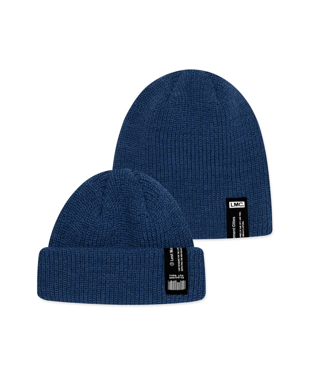 엘엠씨(LMC) LABEL SHORT BEANIE blue