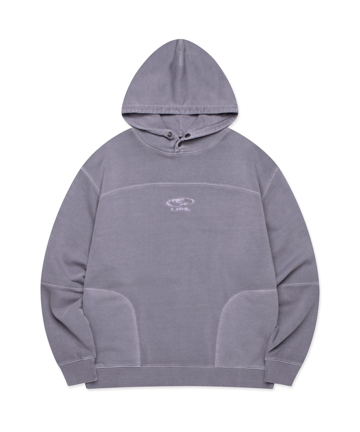 엘엠씨(LMC) PIGMENT DYED OVAL GLOBE HOODIE dark purple