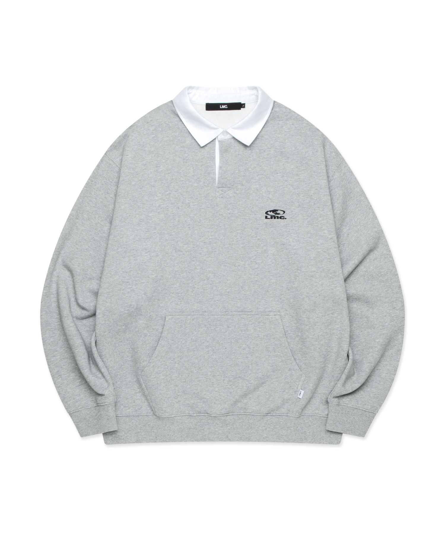 MUSINSA | LMC OVAL COLLAR SWEATSHIRT heather gray