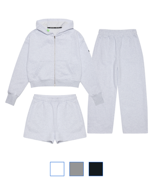 (3piece) 시그니처 2WAY 후드집업 우먼 셋업