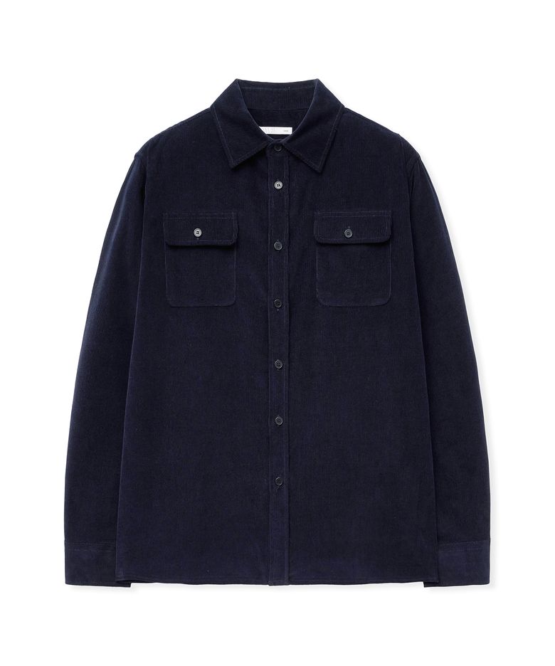 워드로브 코듀로이 워크 셔츠 DEEP NAVY