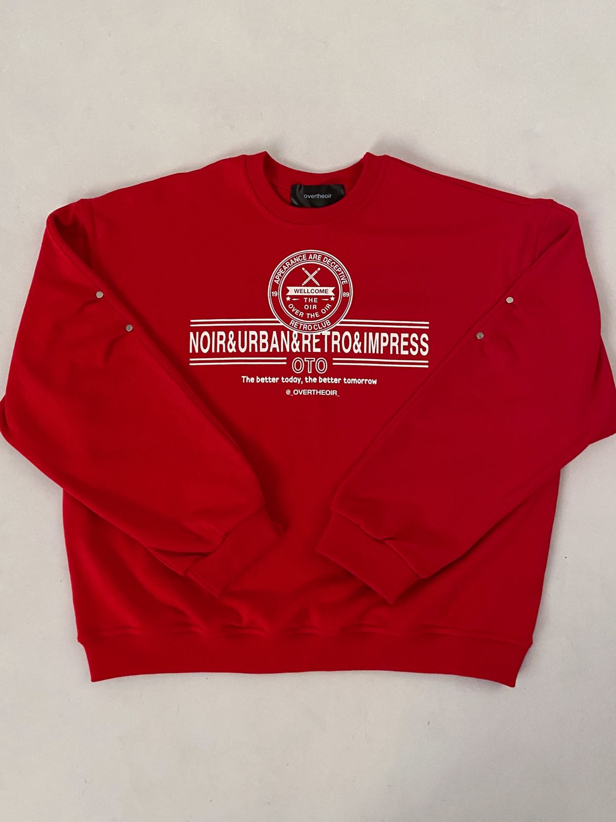 오버더와르(OVERTHEOIR) OTO sweatshirt m to m red