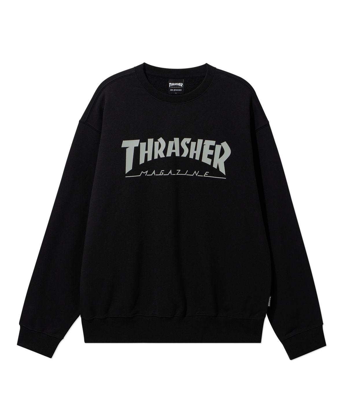트레셔(THRASHER) 매거진 로고 맨투맨 블랙