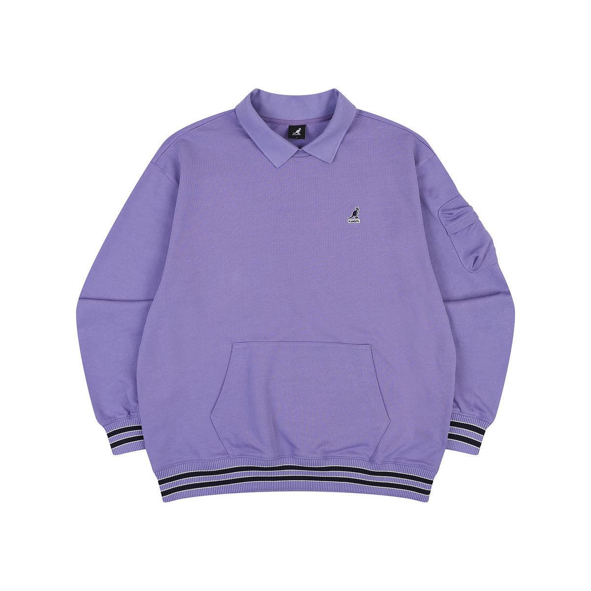 캉골(KANGOL) 칼리지 애슬리트 스웨트셔츠 1763 퍼플