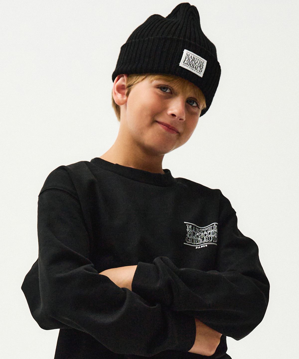 마리떼 키즈(MARITHÉ KIDS) KIDS CLASSIC LOGO BEANIE black