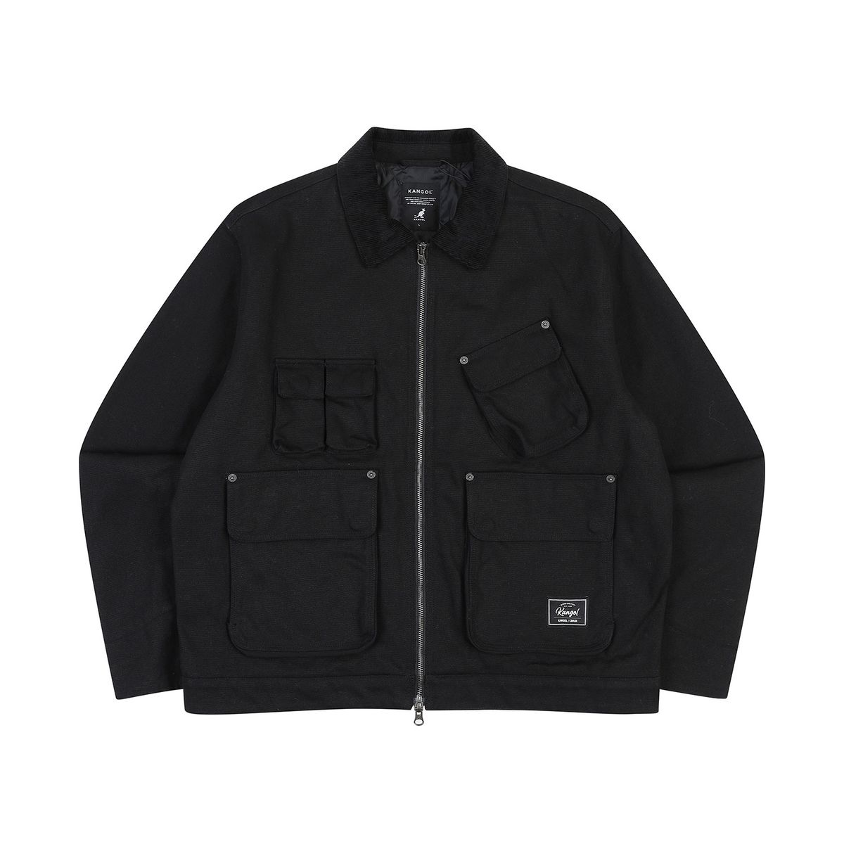 캉골(KANGOL) CRS 바이커 워크 자켓 8546 블랙