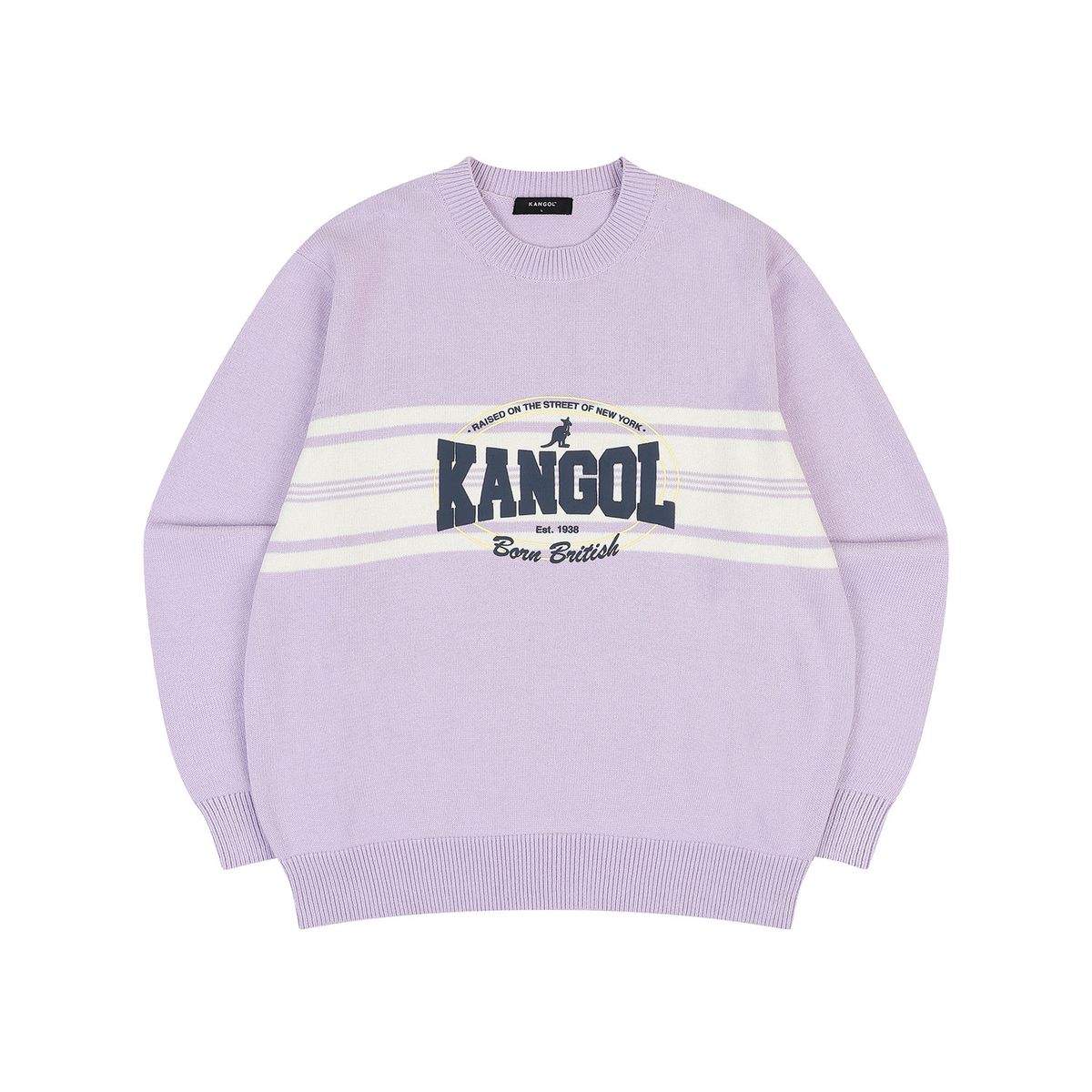 캉골(KANGOL) 칼리지 바시티 스웨터 1887 퍼플