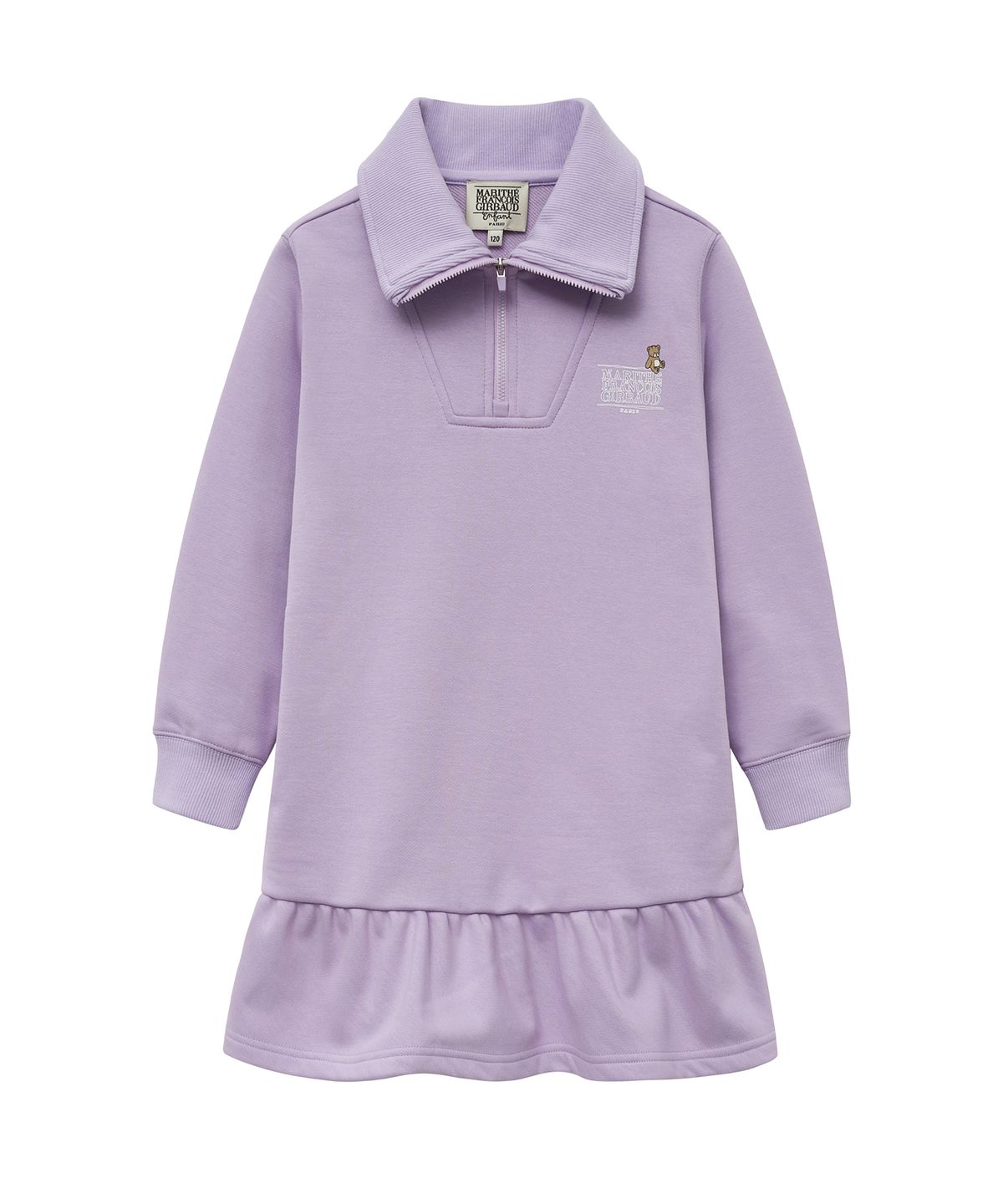 마리떼 키즈(MARITHÉ KIDS) ENFANT W HALF ZIPUP SWEAT DRESS light purple