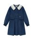 ENFANT W VELVET SAILOR ONE PIECE navy