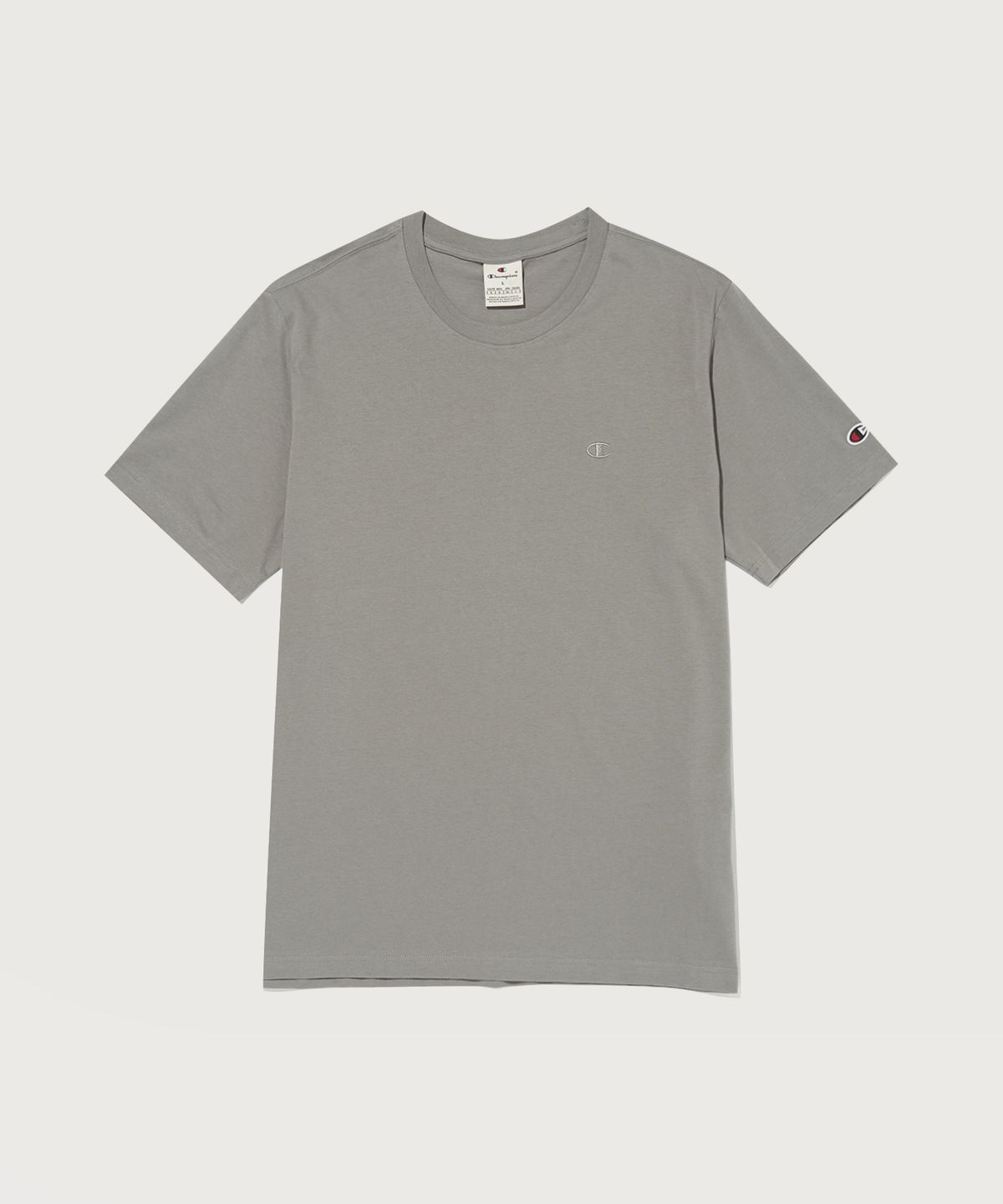 챔피온(CHAMPION) Embroidery C 로고 코튼 반팔 티셔츠 Dark Grey