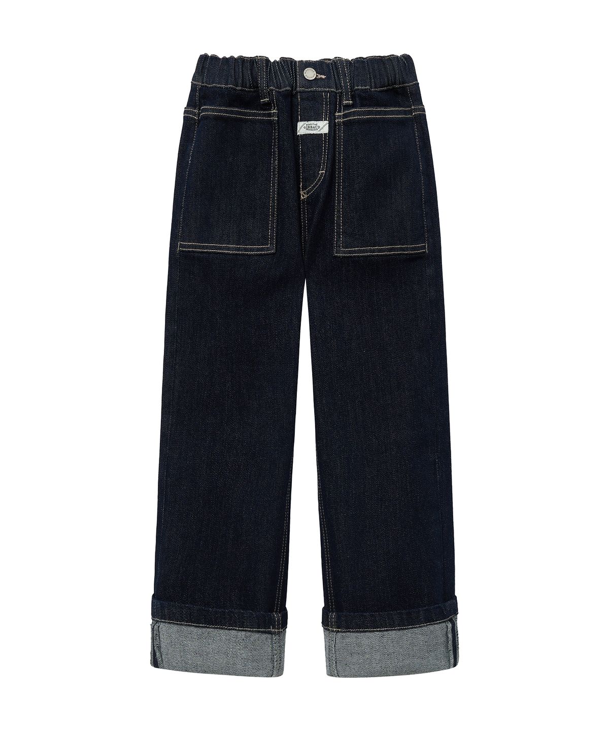 마리떼 키즈(MARITHÉ KIDS) ENFANT OUT POCKET ROLL UP DENIM PANTS dark blue