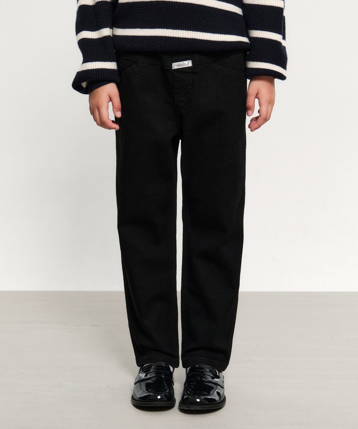 마리떼 키즈(MARITHÉ KIDS) KIDS X-POCKET TAPERED DENIM PANTS black
