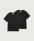 베이직 반팔 티셔츠 2팩 Black/Black