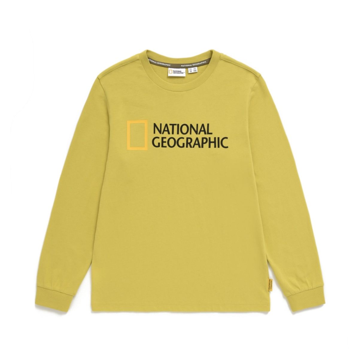 내셔널지오그래픽 키즈(NATIONAL GEOGRAPHIC KIDS) K233UTS010 빅로고 싱글 티셔츠 WARM OLIVE