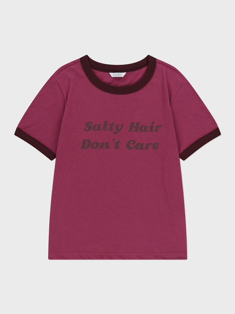 Don’t care Tee_Maroon