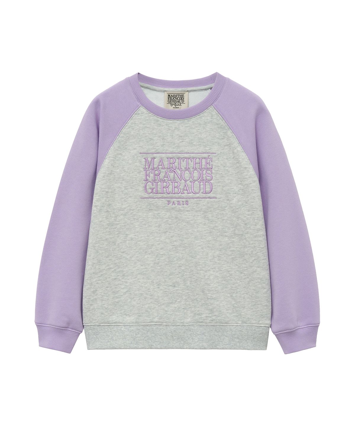 마리떼 키즈(MARITHÉ KIDS) ENFANT CLASSIC LOGO COLOR BLOCK SWEATSHIRT light heather gray