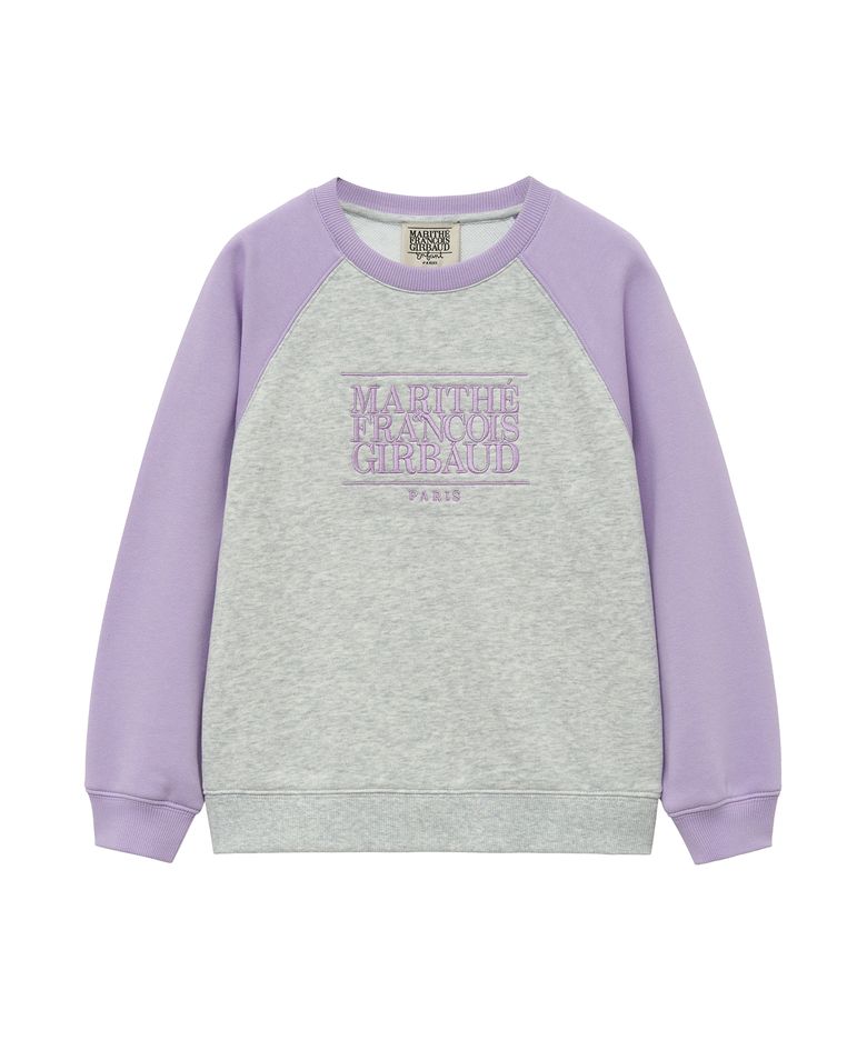 ENFANT CLASSIC LOGO COLOR BLOCK SWEATSHIRT light heather gray