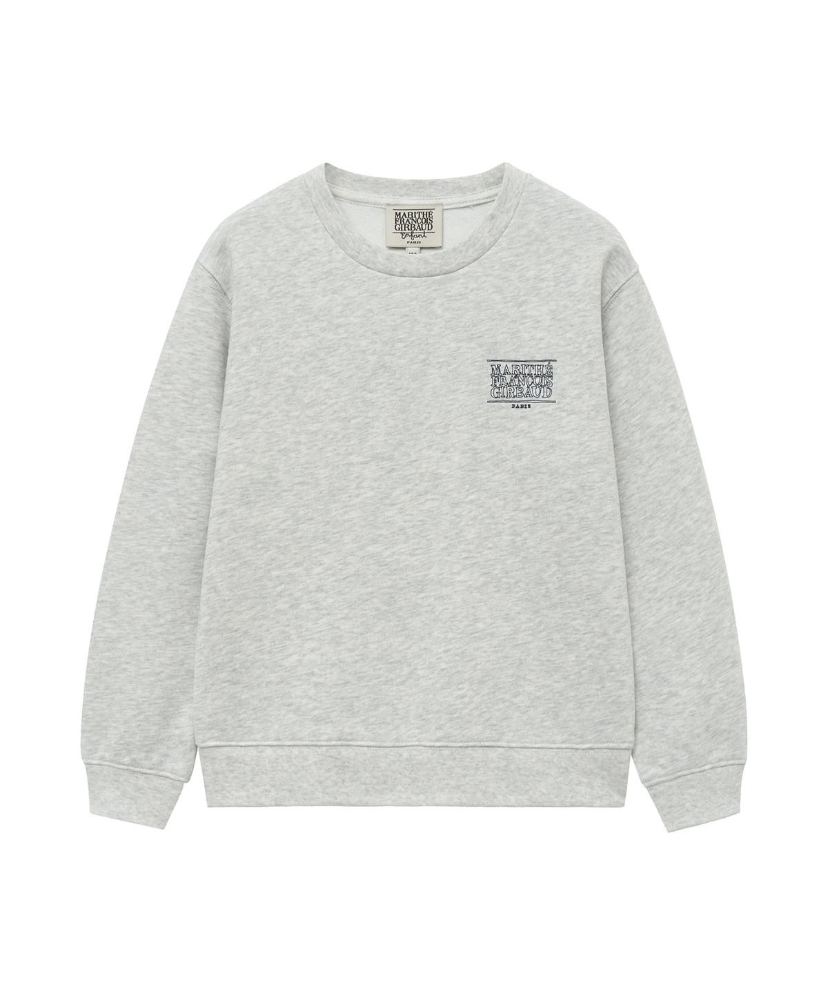 마리떼 키즈(MARITHÉ KIDS) ENFANT DOODLE CLASSIC LOGO SWEATSHIRT light heather gray