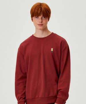 레트로베어 맨투맨 WINE (LO8TU741-035)