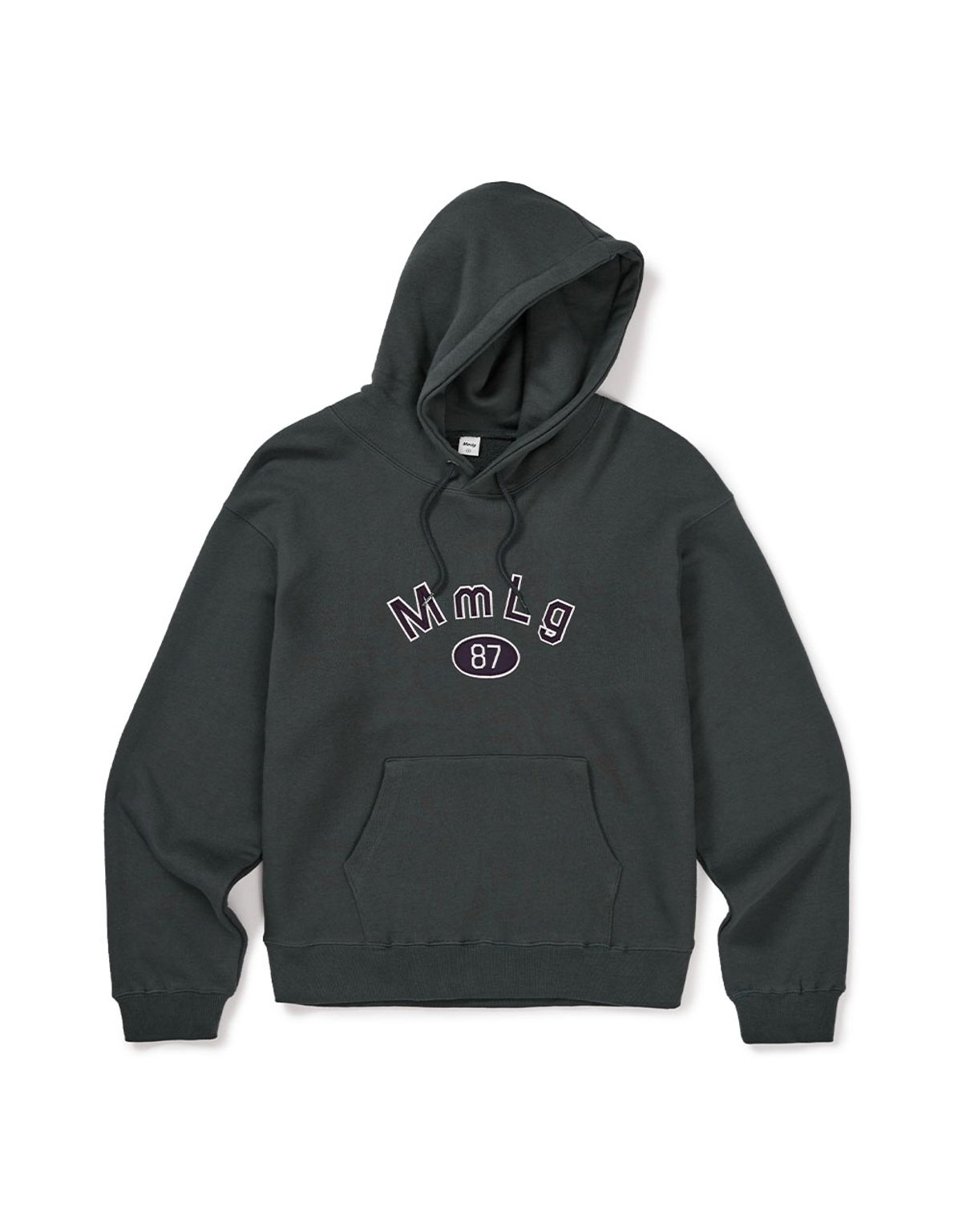 엠엠엘지(MMLG) [Mmlg] MM APLIQUE HOODIE (SQUID BLACK)