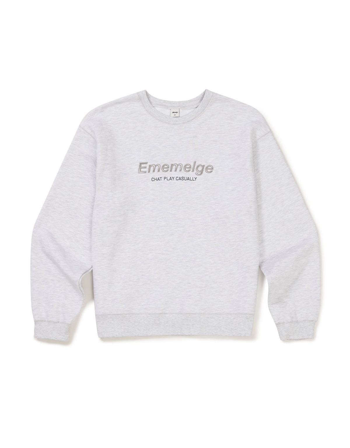 엠엠엘지(MMLG) [Mmlg] NEW LETTER SWEAT (ASH GREY)