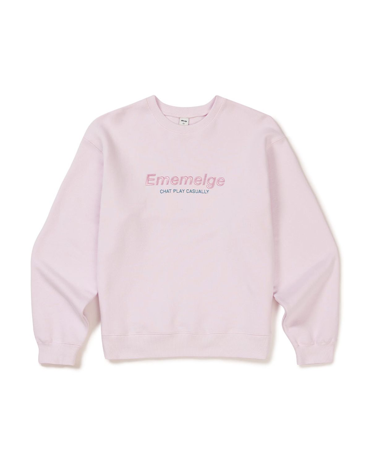 엠엠엘지(MMLG) [Mmlg] NEW LETTER SWEAT (POWDER PINK)