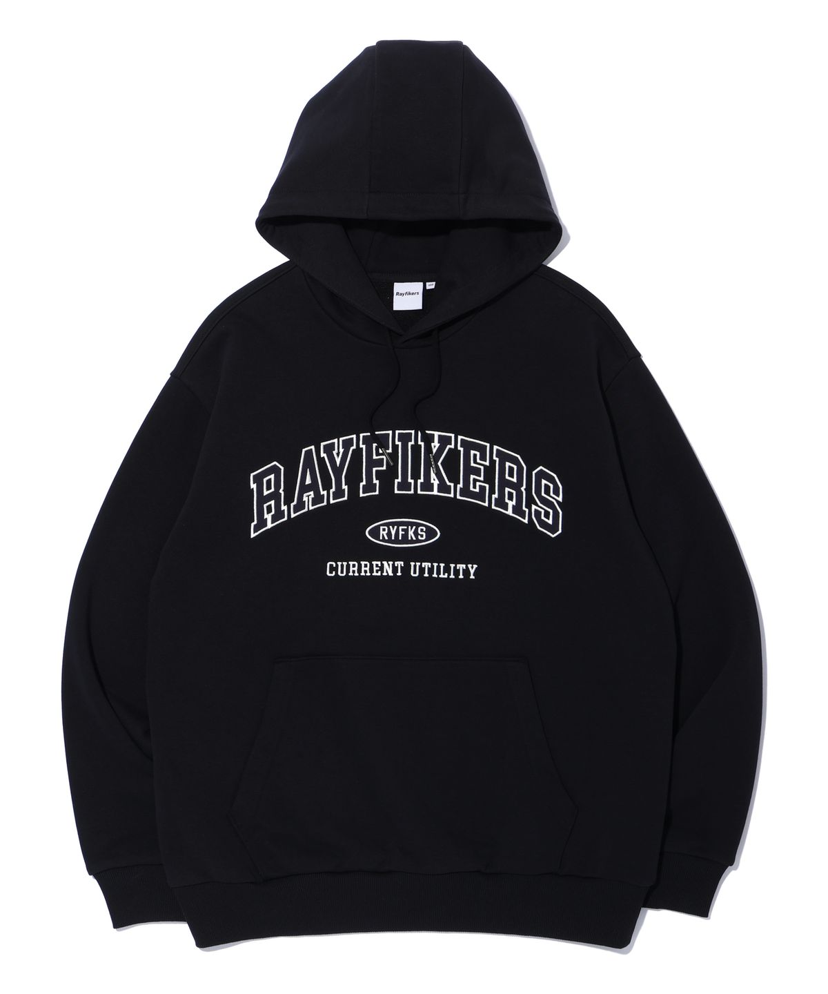 레이피커스(RAYFIKERS) 아치 로고 후디 BLACK (MP6TU142-076)