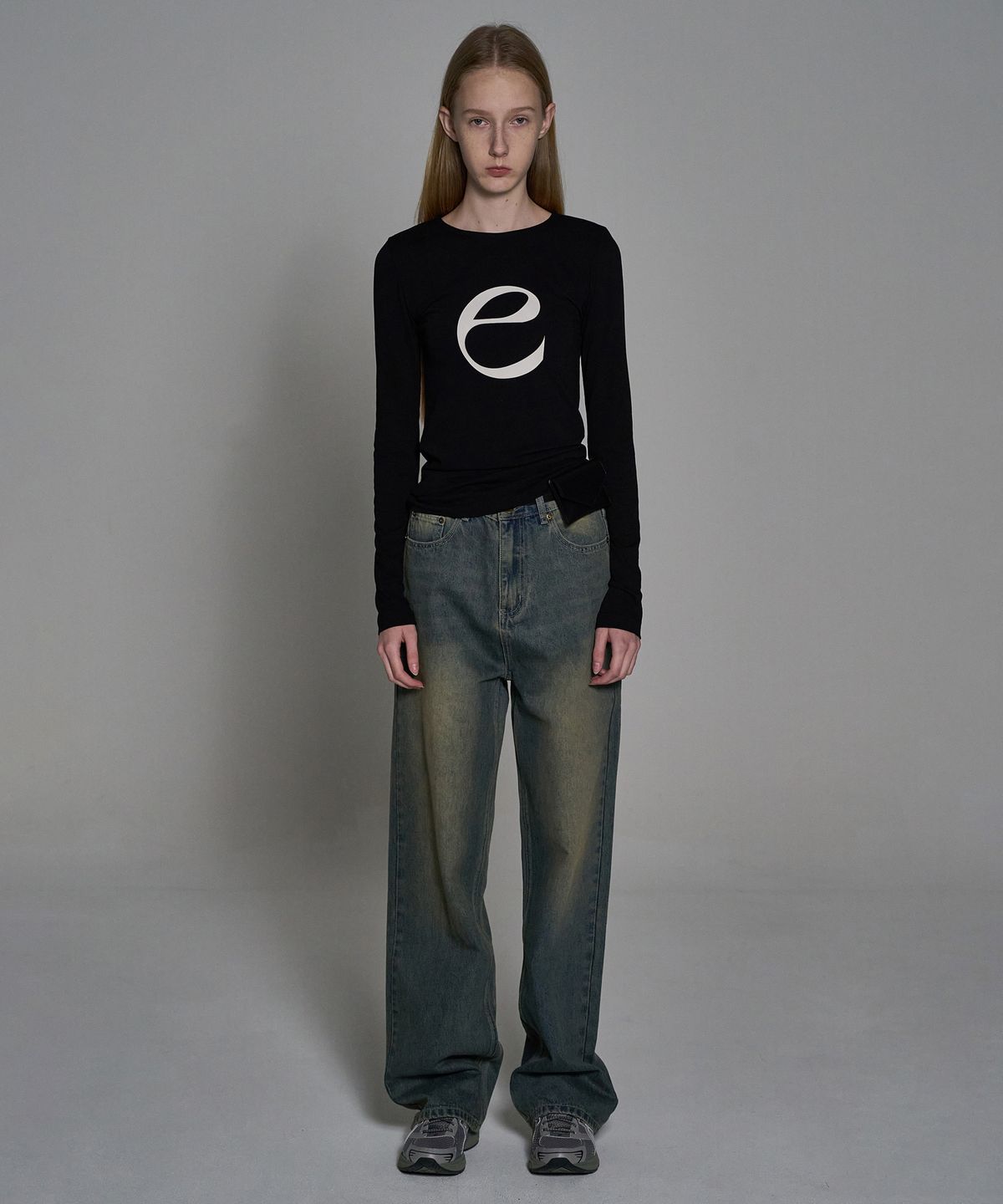 엘리오티(ELLIOTI) Regular Brushed Denim Pants_Beige