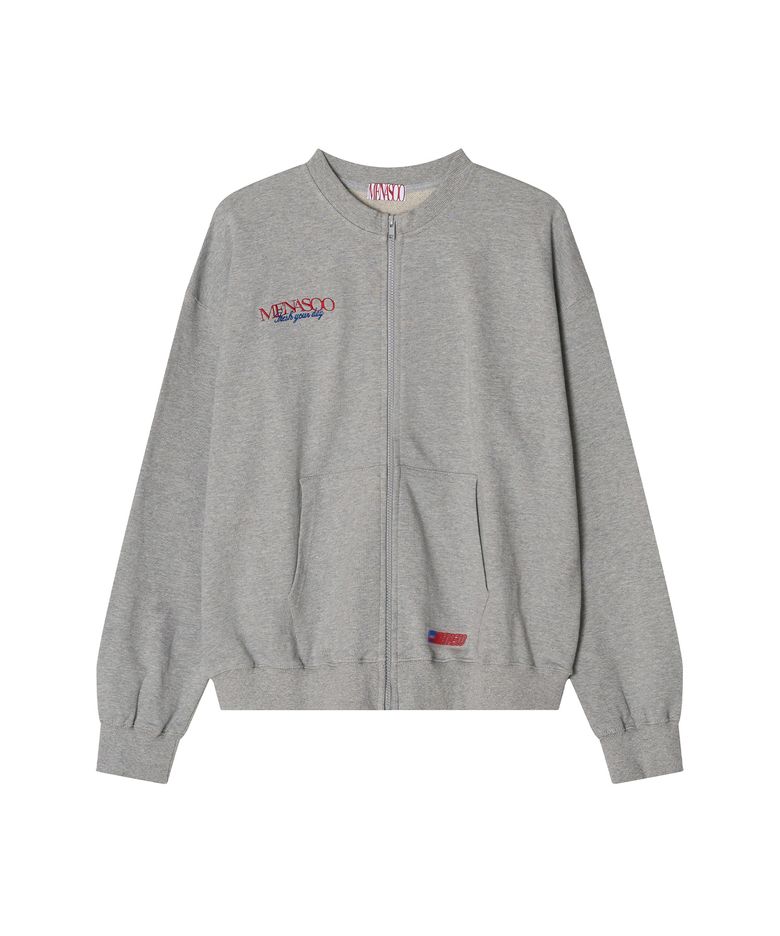 Menasoo Hearttrack Zipup Cardigan_Melange