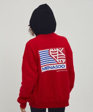 Menasoo Hearttrack Zipup Cardigan_Red