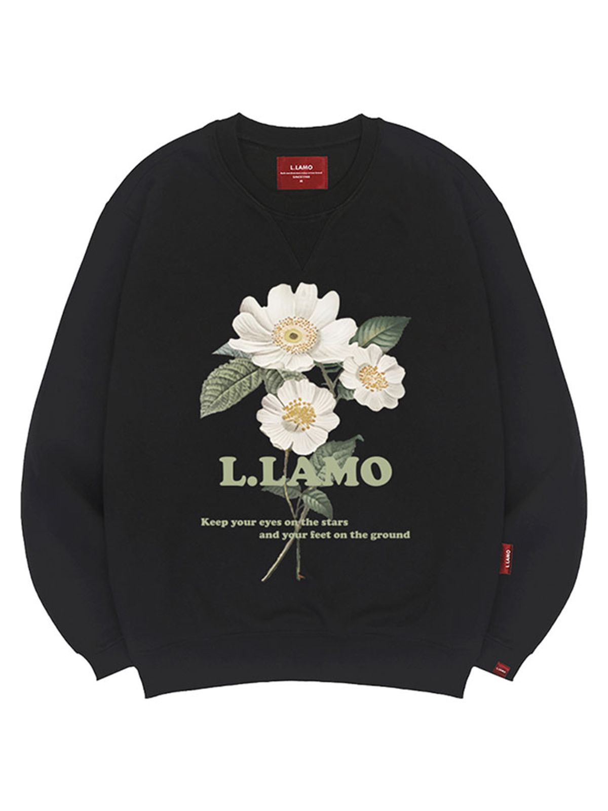 엘라모(LLAMO) 라모코스모스 맨투맨 남녀공용 빅사이즈 S~4XL