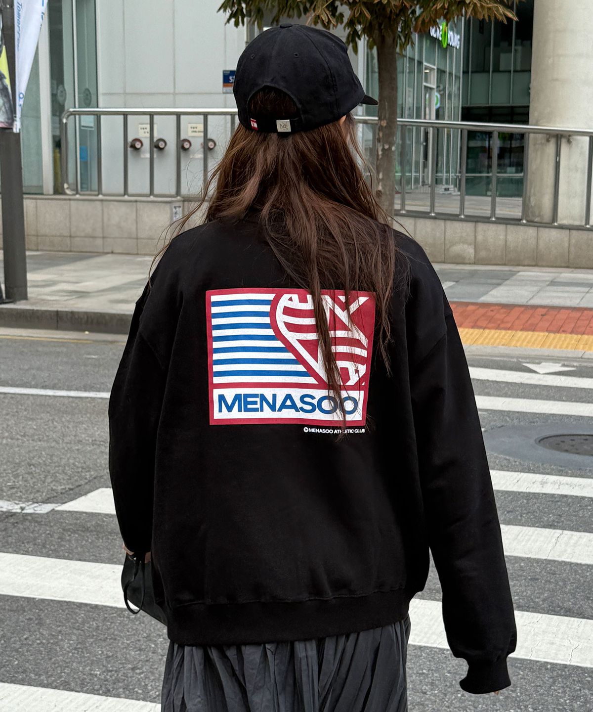 미나수(MENASOO) Menasoo Hearttrack Zipup Cardigan_Black