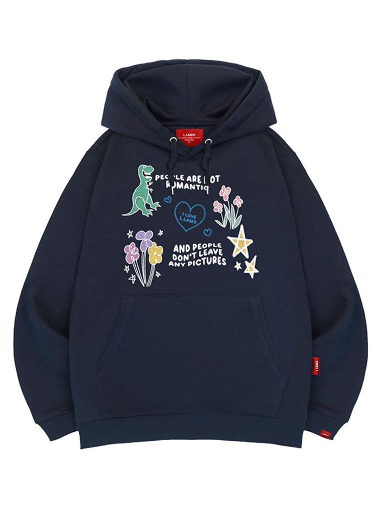 아이러브라모 후드티 남녀공용 빅사이즈 M~4XL