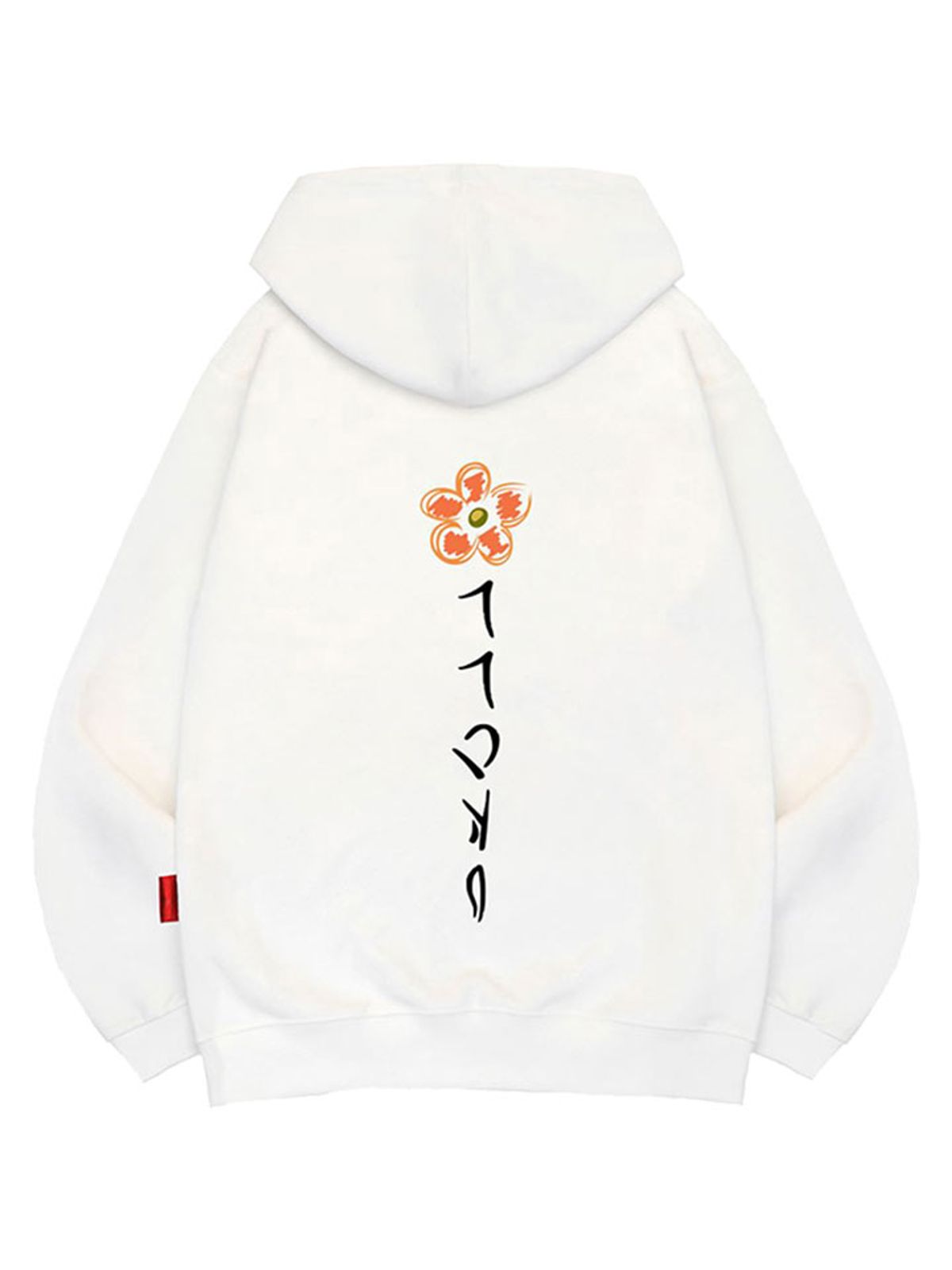 엘라모(LLAMO) 페탈오렌지 후드티 남녀공용 빅사이즈 M~4XL