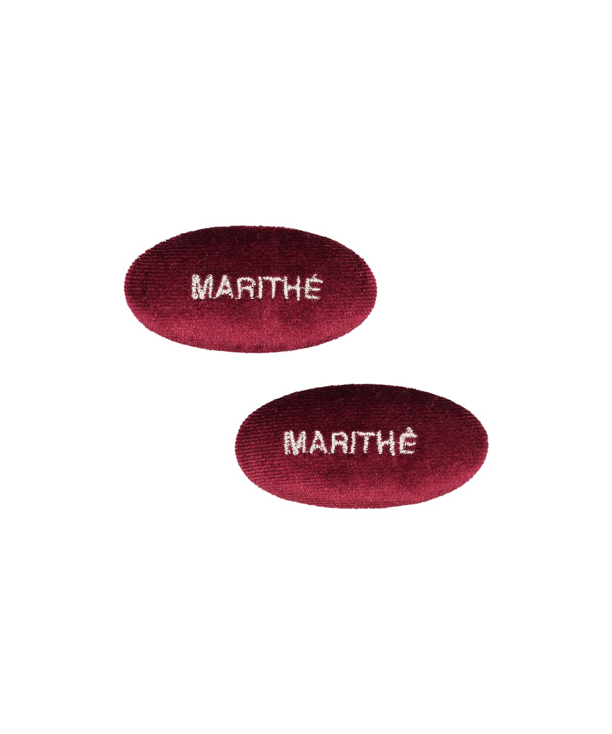 마리떼 키즈(MARITHÉ KIDS) ENFANT VELVET HAIR PIN 2PACK burgundy