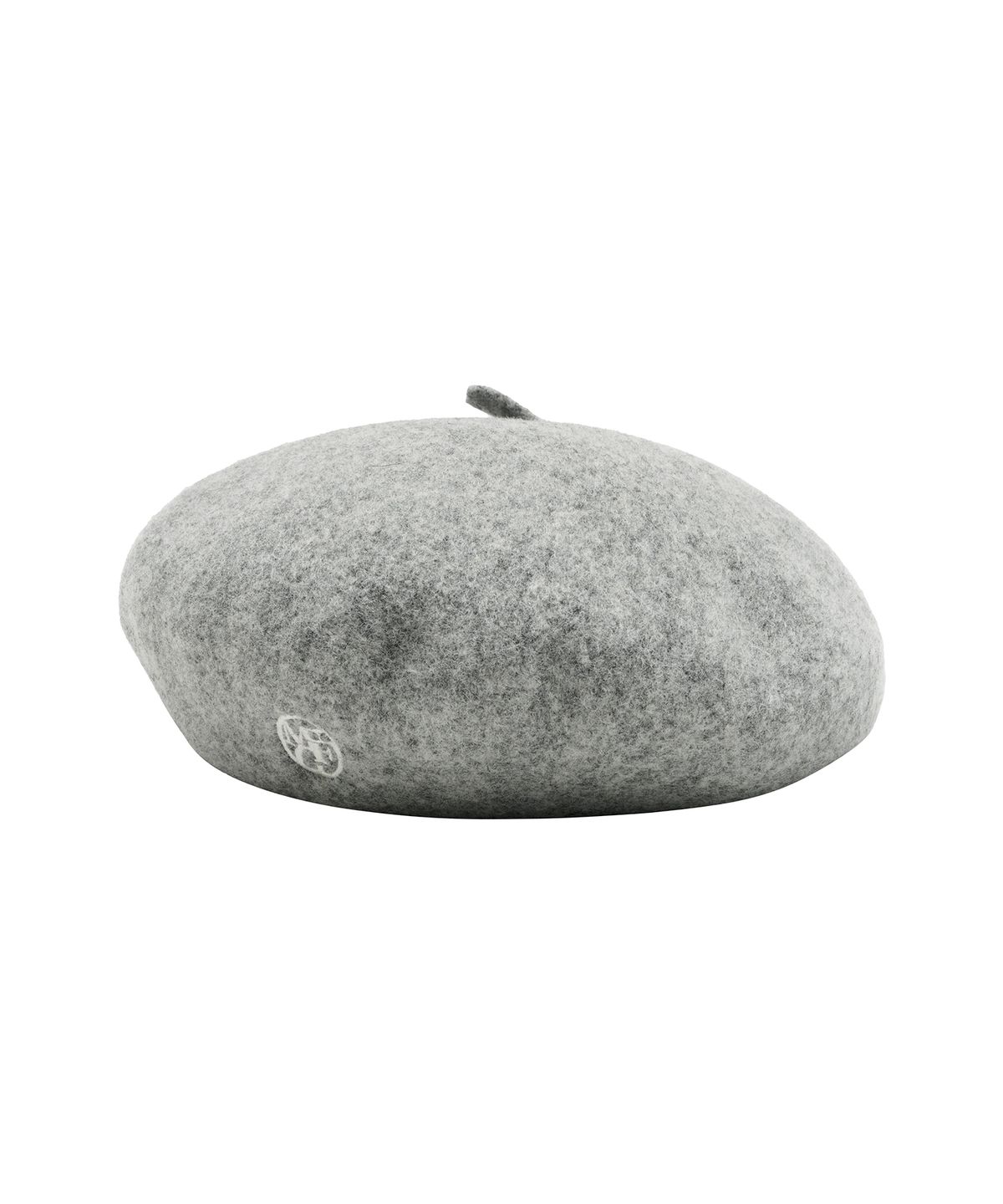 마리떼 키즈(MARITHÉ KIDS) ENFANT CIRCLE LOGO EMBROIDERY WOOL BERET heather gray