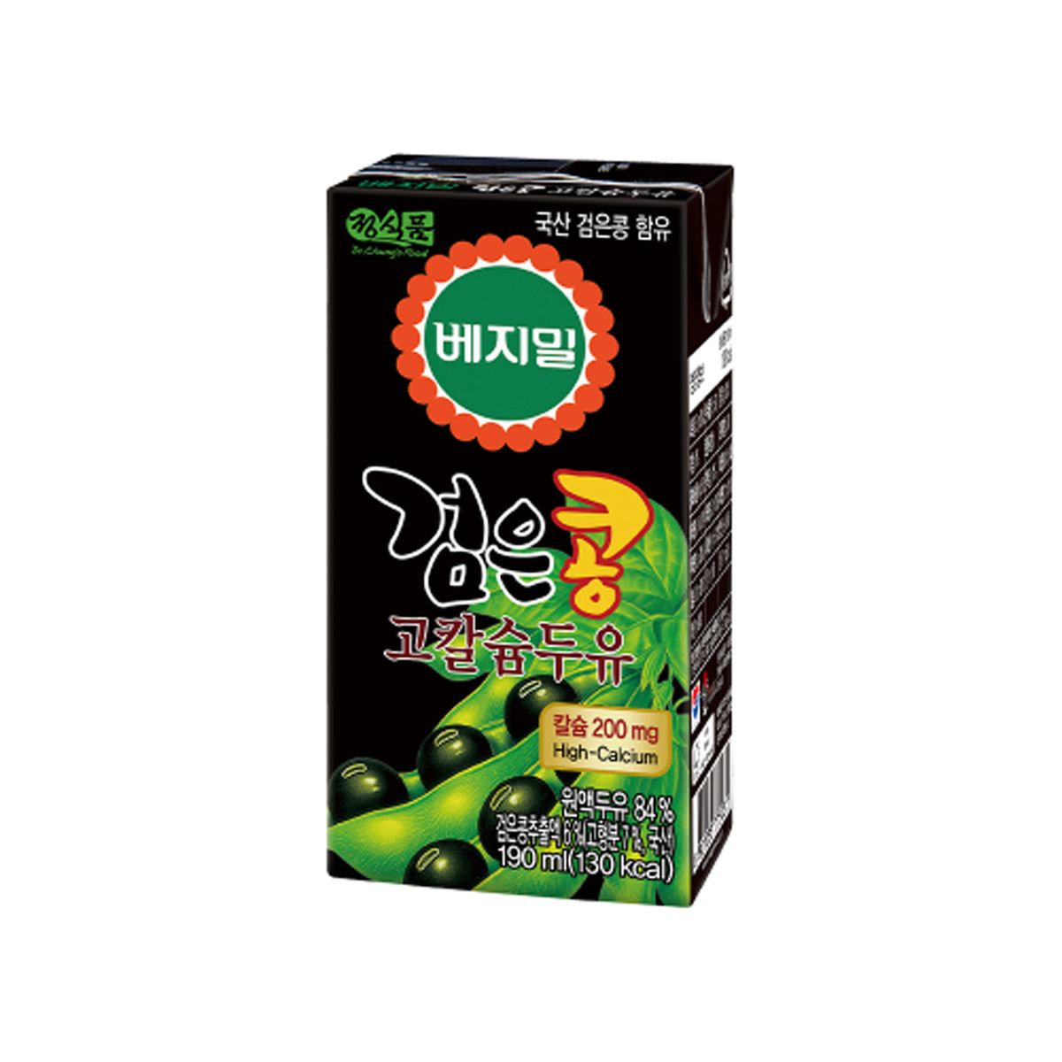 베지밀(VEGEMIL) 베지밀 검은콩 두유 고칼슘 190mlx72팩
