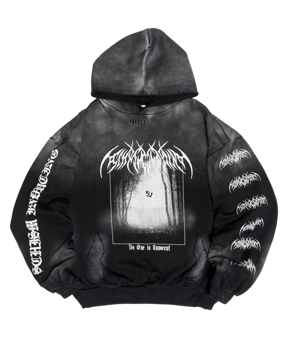 스키즘 인듀싱(SCHISM INDUCING) EMO HOODIE CHARCOAL