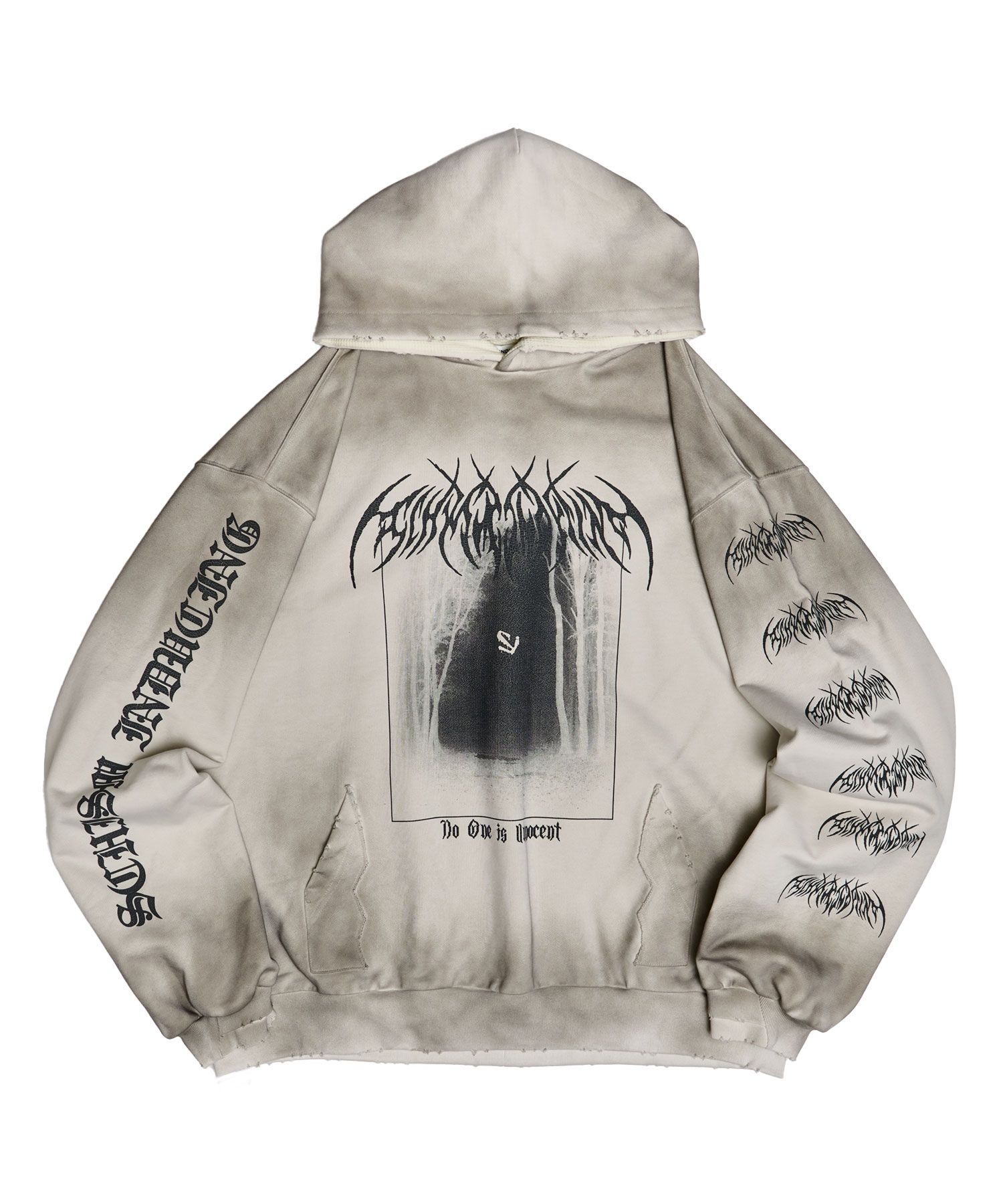 MUSINSA | SCHISM INDUCING EMO HOODIE GREY